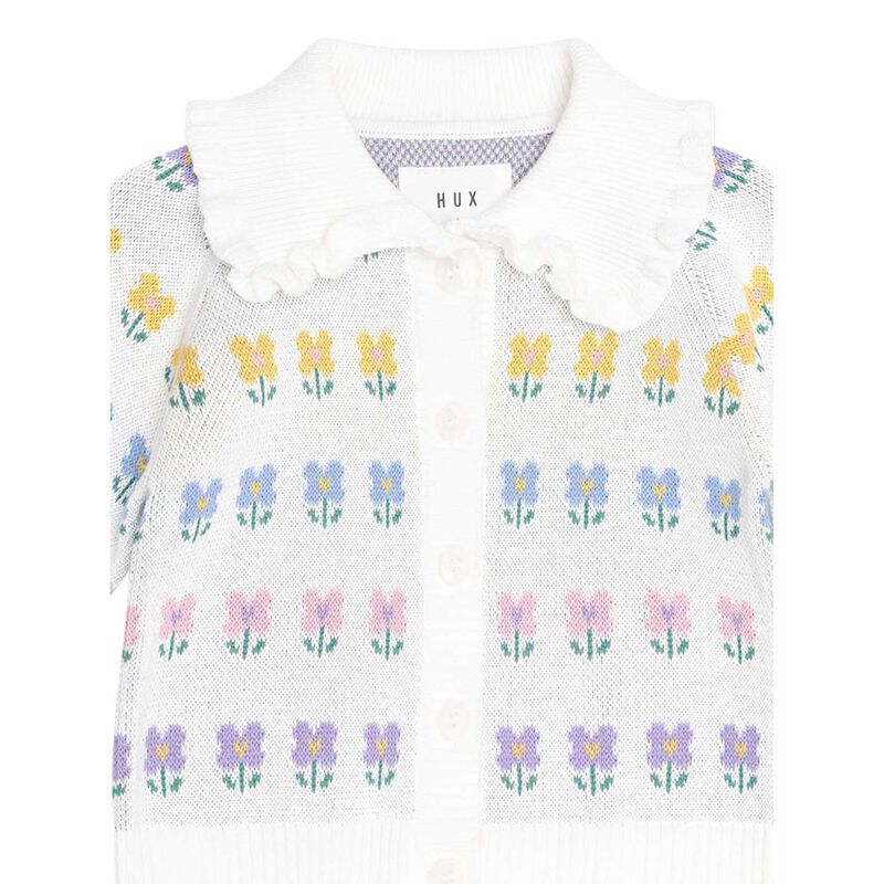 Huxbaby Flower Fields Collar Cardi 3M-2Y image number 2